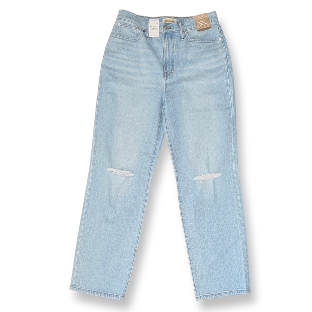 Madewell The Perfect Vintage Straight Jean in Westanna Wash NJ180 W 28” - Picture 16 of 16